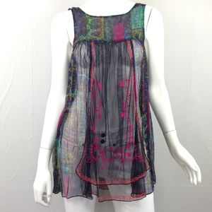 RARE Free People New Romantics Sheer Tank Top
